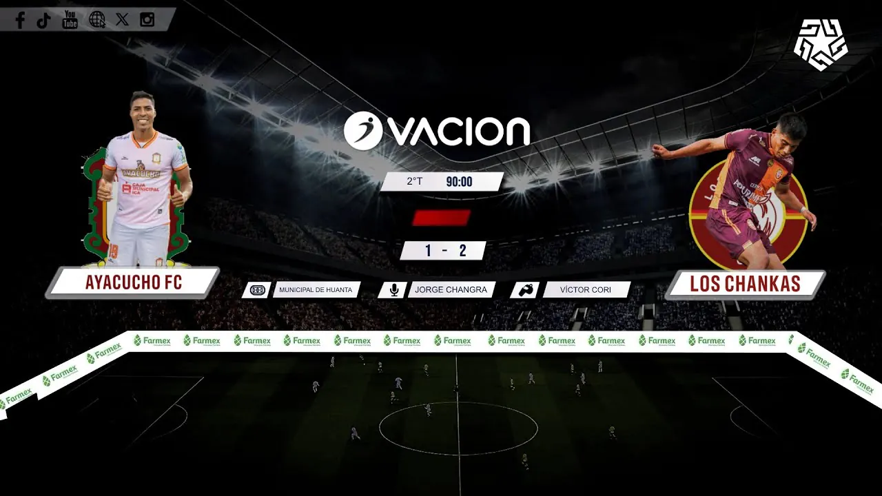 Reproducir: Ayacucho FC vs Los Chankas por RADIO OVACION 🔴 #ENVIVO | LIGA 1 TE APUESTO