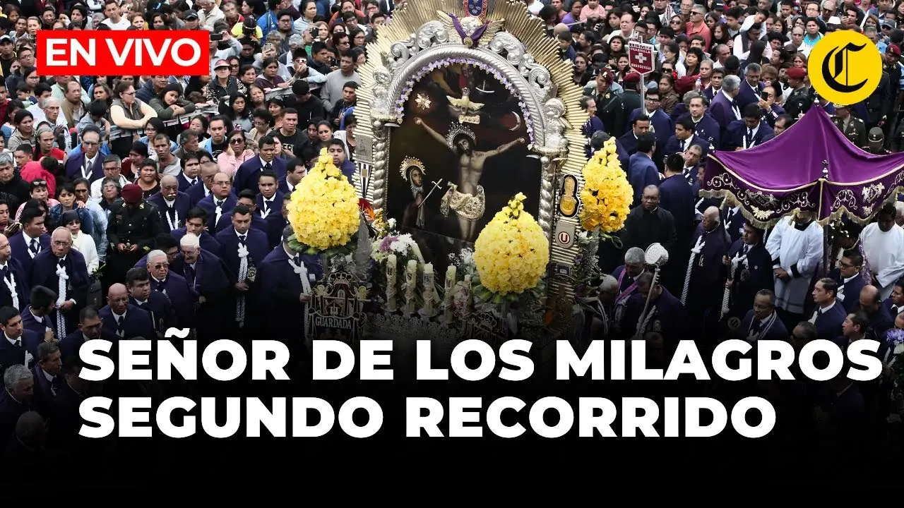 Reproducir: 🔴 EN VIVO PROCESIÓN DEL SEÑOR DE LOS MILAGROS: Segundo recorrido por las calles de Lima