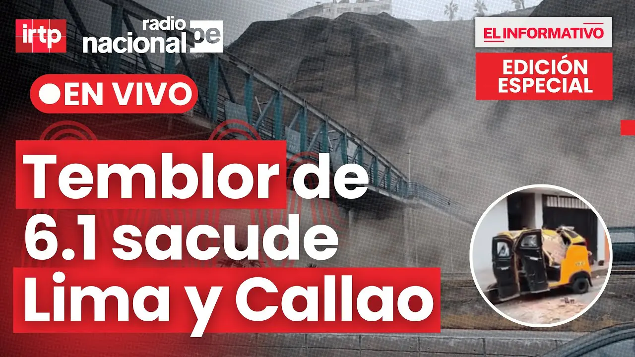 Reproducir: Radio Nacional EN VIVO: Hoy 15 de junio del 2025 | Fuerte sismo 6.1 en el Callao y Lima