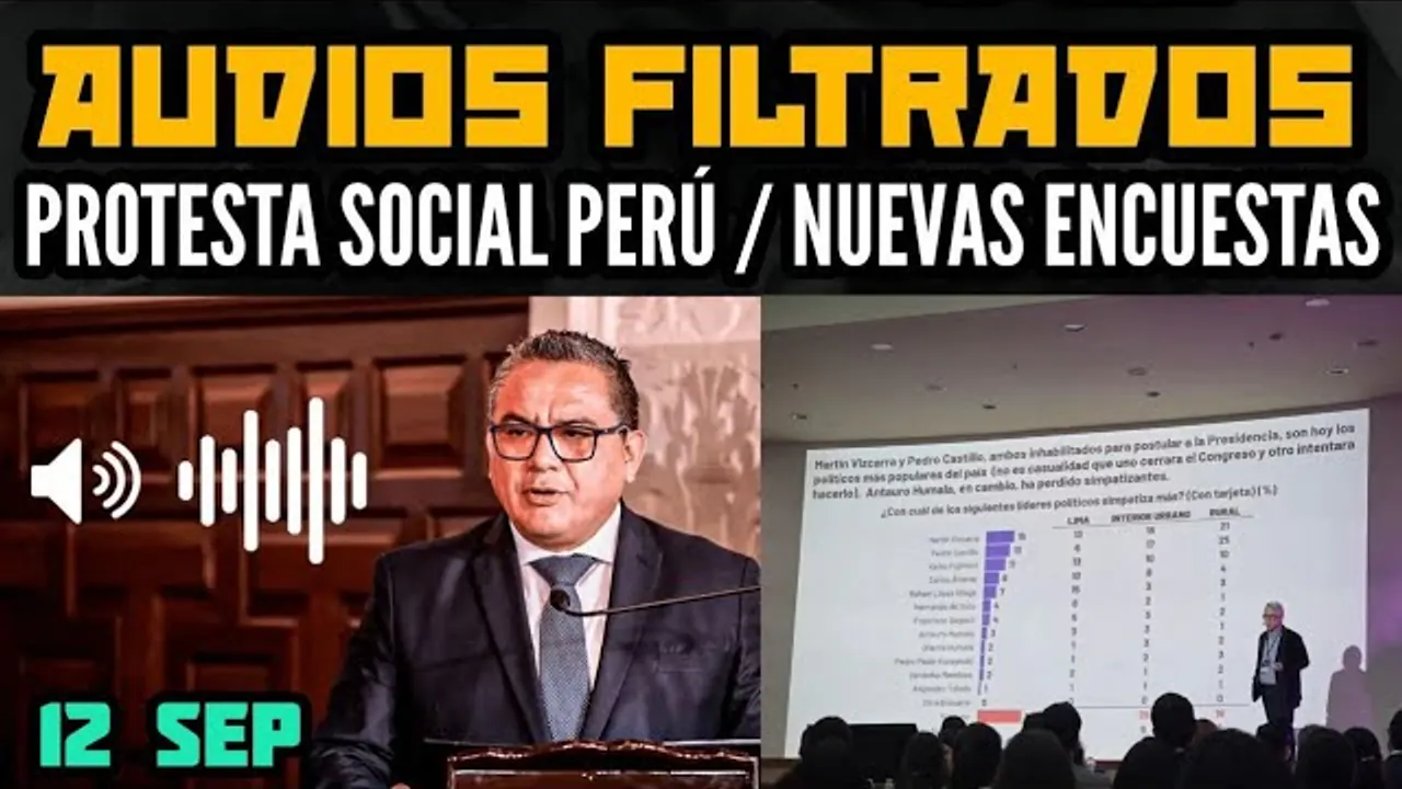 Reproducir: AUDIOS DE SANTIVÁÑEZ / DINA BLINDADA POR EL CONGRESO /FILTRAN ENCUESTAS - 12 SEP