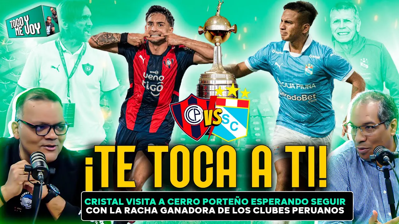 Reproducir: #ENVIVO 🔴 CRISTAL VA POR LA HAZAÑA EN PARAGUAY ANTE CERRO PORTEÑO ¿SEGUIMOS SUMANDO? #TOCOYMEVOY