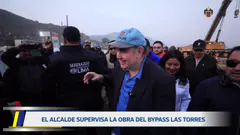 Construcción de los pilares de concreto del nuevo bypass Las Torres | 23 de julio.
