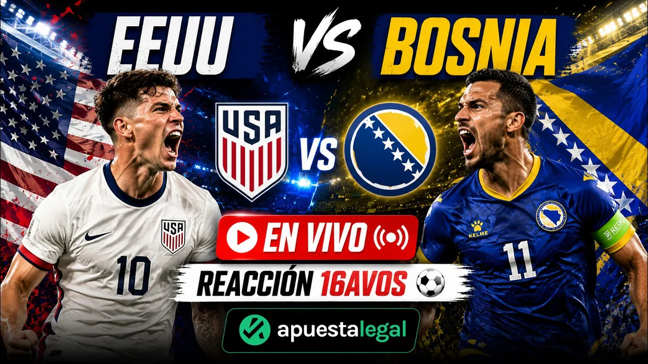 Reproducir: 🔴🇺🇸 REACCIÓN EN VIVO: ESTADOS UNIDOS VS BOSNIA 🇧🇦