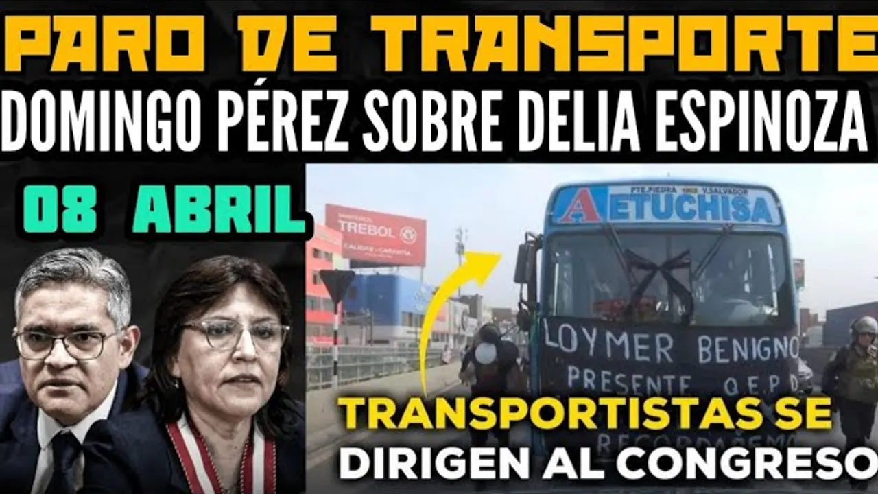 Reproducir: DINA ARREMETE CONTRA EL PUEBLO / PRÓXIMO PARO DEL TRANSPORTE /DOMINGO PÉREZ SE DEFIENDE - 08 ABR