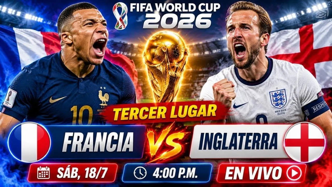Reproducir: 🔴 EN VIVO | FRANCIA 🇫🇷 vs INGLATERRA 🏴 | TERCER PUESTO | FIFA WORLD CUP 2026 | REACCIÓN EN DIRECTO