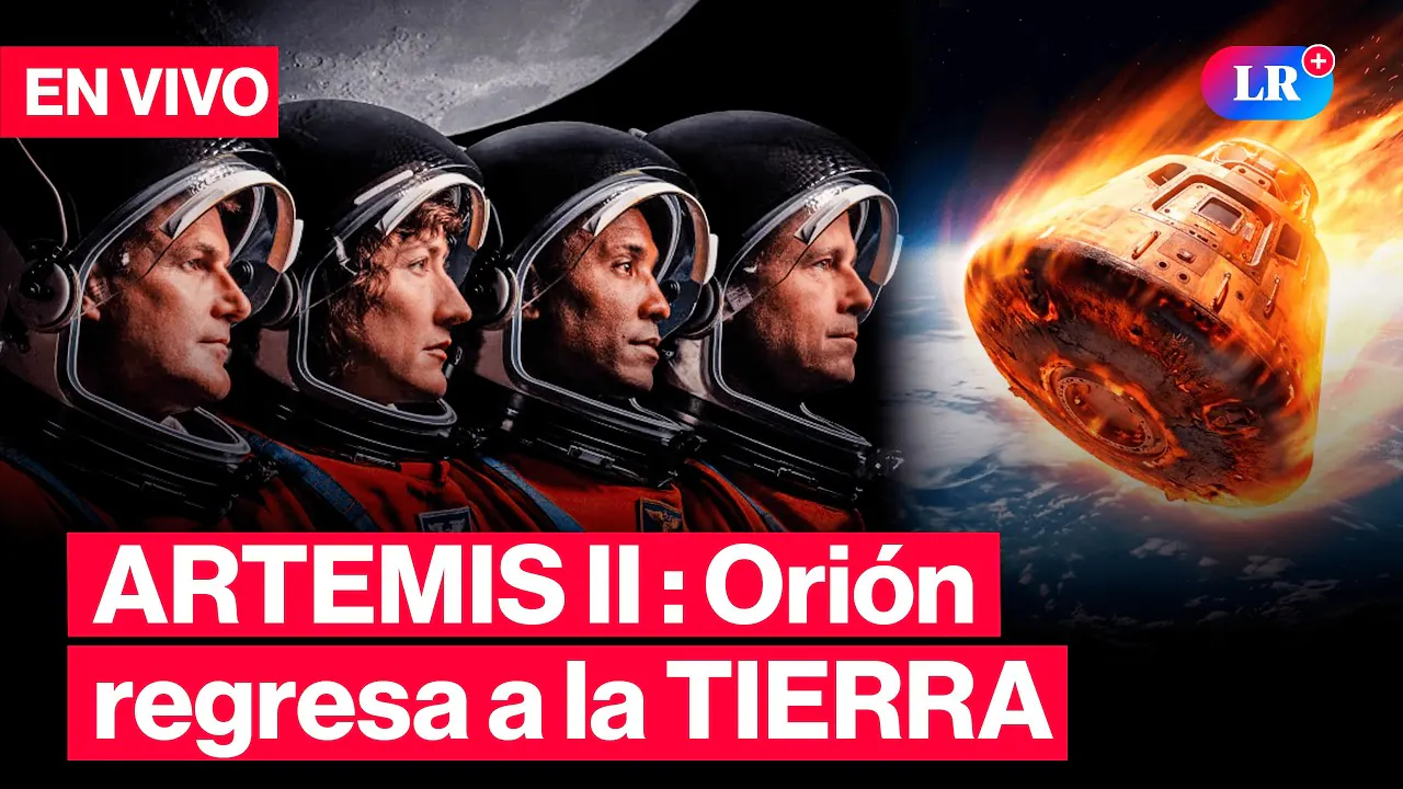 Reproducir: 🔴 ARTEMIS II EN VIVO: el REGRESO de la NAVE Orión tras histórico VIAJE a la LUNA | #LR