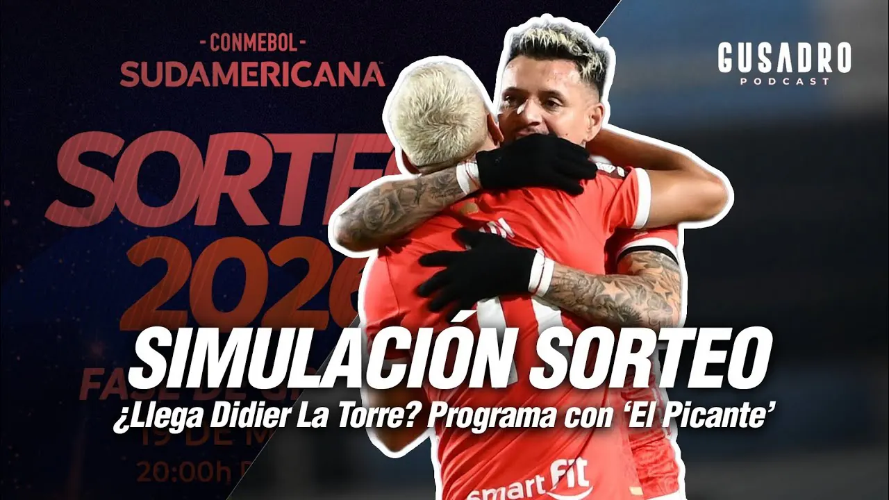 Reproducir: GUSADRO PODCAST: SIMULACIÓN DEL SORTEO SUDAMERICANA CON EL PICANTE ¿LLEGA DIDI? (8 PM)