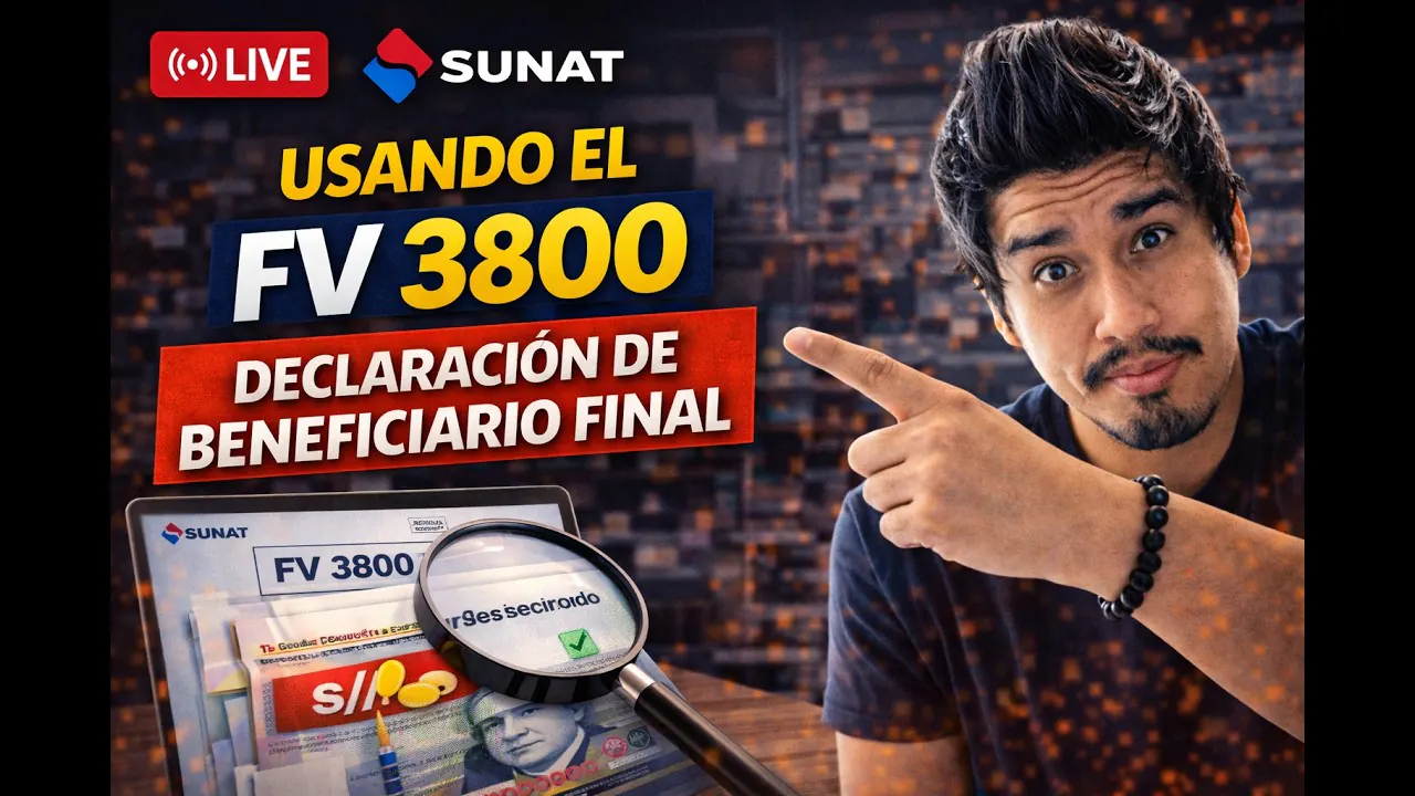 Reproducir: Usando el FV 3800 - Declaración de Beneficiario final