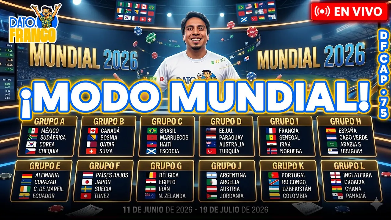 Reproducir: 🔥⚽ #ENVIVO | ¡ENTRAMOS EN MODO MUNDIAL! ¡ÚLTIMOS AMISTOSOS PREVIOS! #DATOFRANCO