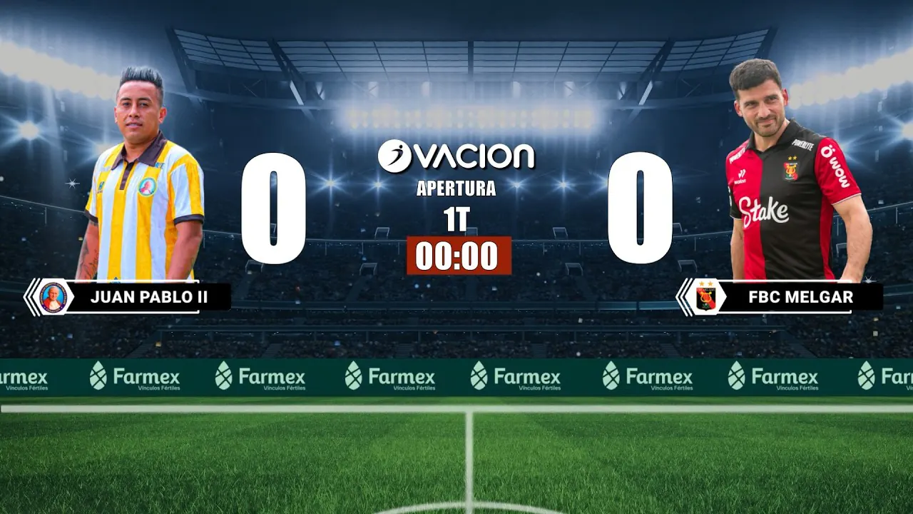 Reproducir: Juan Pablo II vs FBC Melgar por RADIO OVACION 🔴 #ENVIVO | LIGA 1 MAX