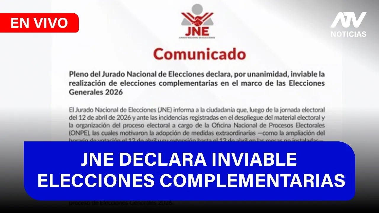 Reproducir: Fe de Erratas: El jurado nacional de elecciones descarta elecciones complementarias - ATV+