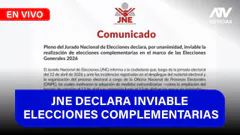 Fe de Erratas: El jurado nacional de elecciones descarta elecciones complementarias - ATV+