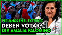AMALIA PALOMINO! HABLA DIP QUE QUEIRE QUE LOS PEX NO VOTEN SI VENEN DIEZ AÑOS FUERA DEL PERÚ