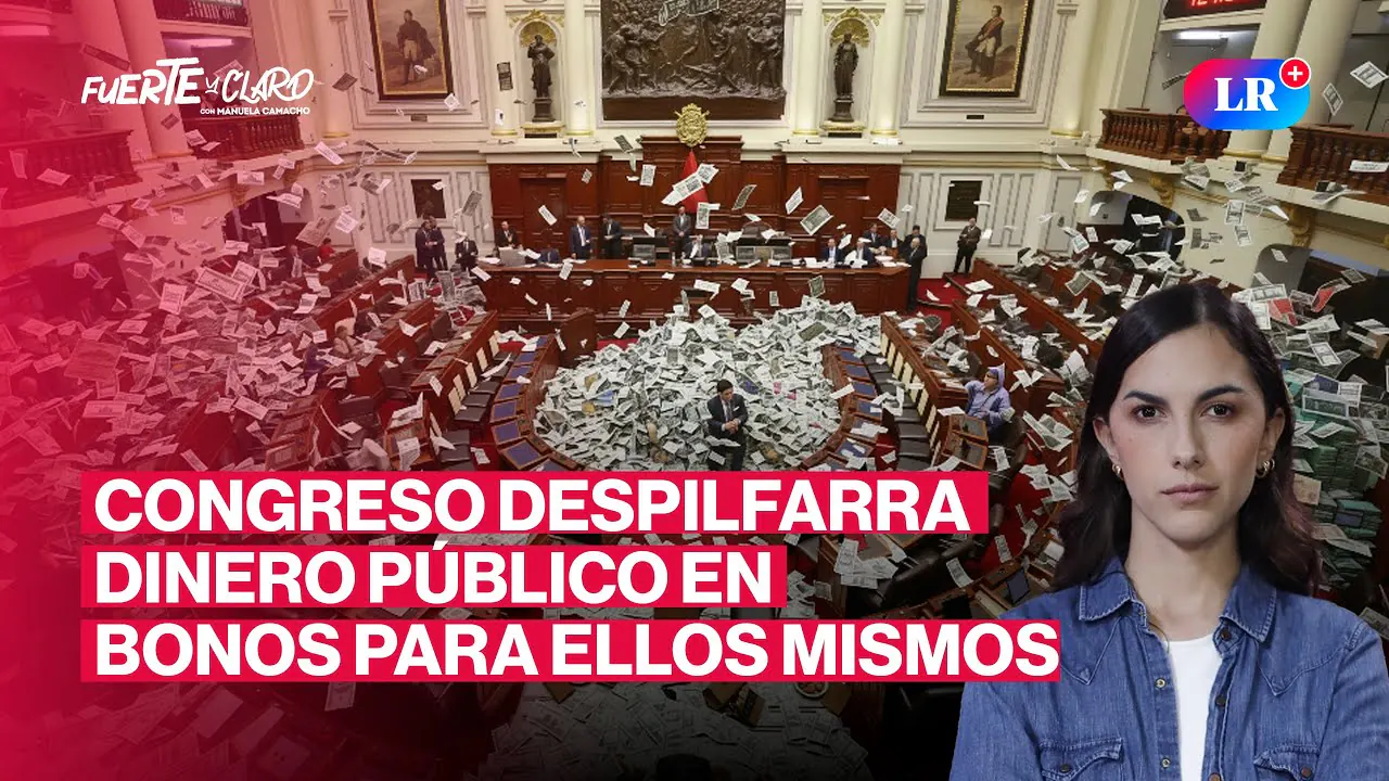 Reproducir: CONGRESISTAS RECIBIRÁN S/. 46 MIL POR NAVIDAD EN PLENA CRISIS | FUERTE Y CLARO CON MANUELA CAMACHO