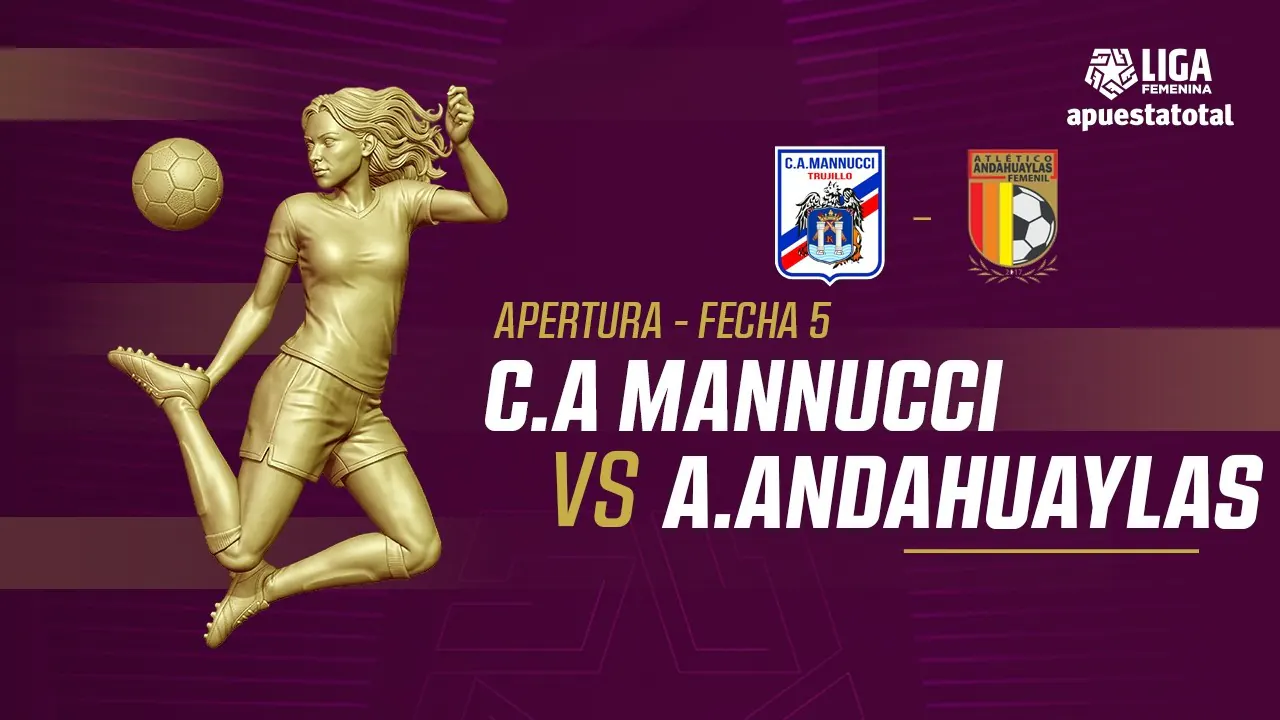 Reproducir: 🔴EN VIVO | C.A MANNUCCI VS A.ANDAHUAYLAS | LIGA FEMENINA | FECHA 5