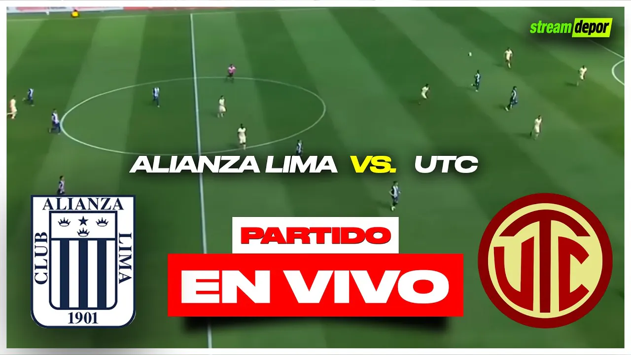 Reproducir: ALIANZA LIMA VS UTC EN VIVO POR STREAM DEPOR | LIGA 1 MAX | TORNEO CLAUSURA FECHA 5