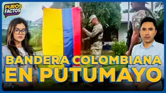 #ENVIVO | IZAN BANDERA DE COLOMBIA EN COMUNIDAD PERUANA DE PUTUMAYO, LORETO #PUROSFACTOS