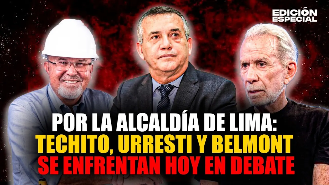 Reproducir: 21 SET - Debate Municipal 2026: Bruce, Belmont y Urresti se enfrentan por la alcaldía de Lima