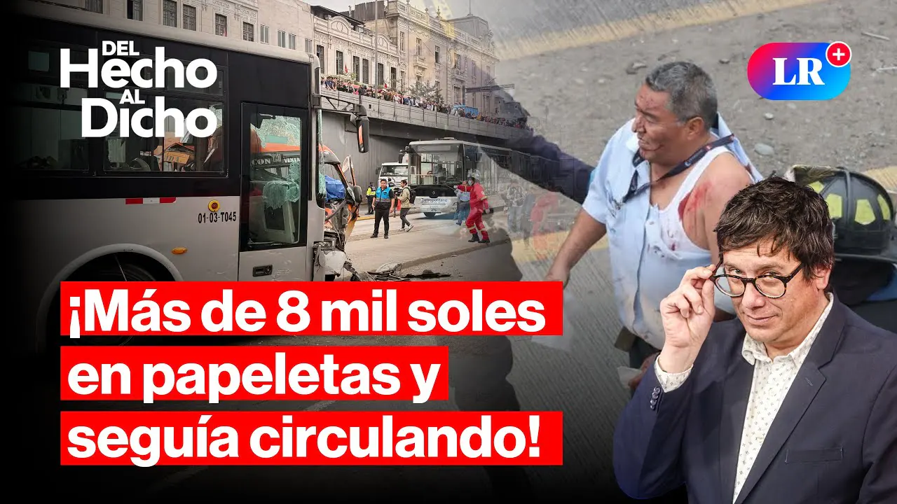 Reproducir: CHOQUE MORTAL DEJÓ 3 FALLECIDOS Y DINA BUSCA OTRO VIAJE | Del Hecho Al Dicho con Jaime Chincha
