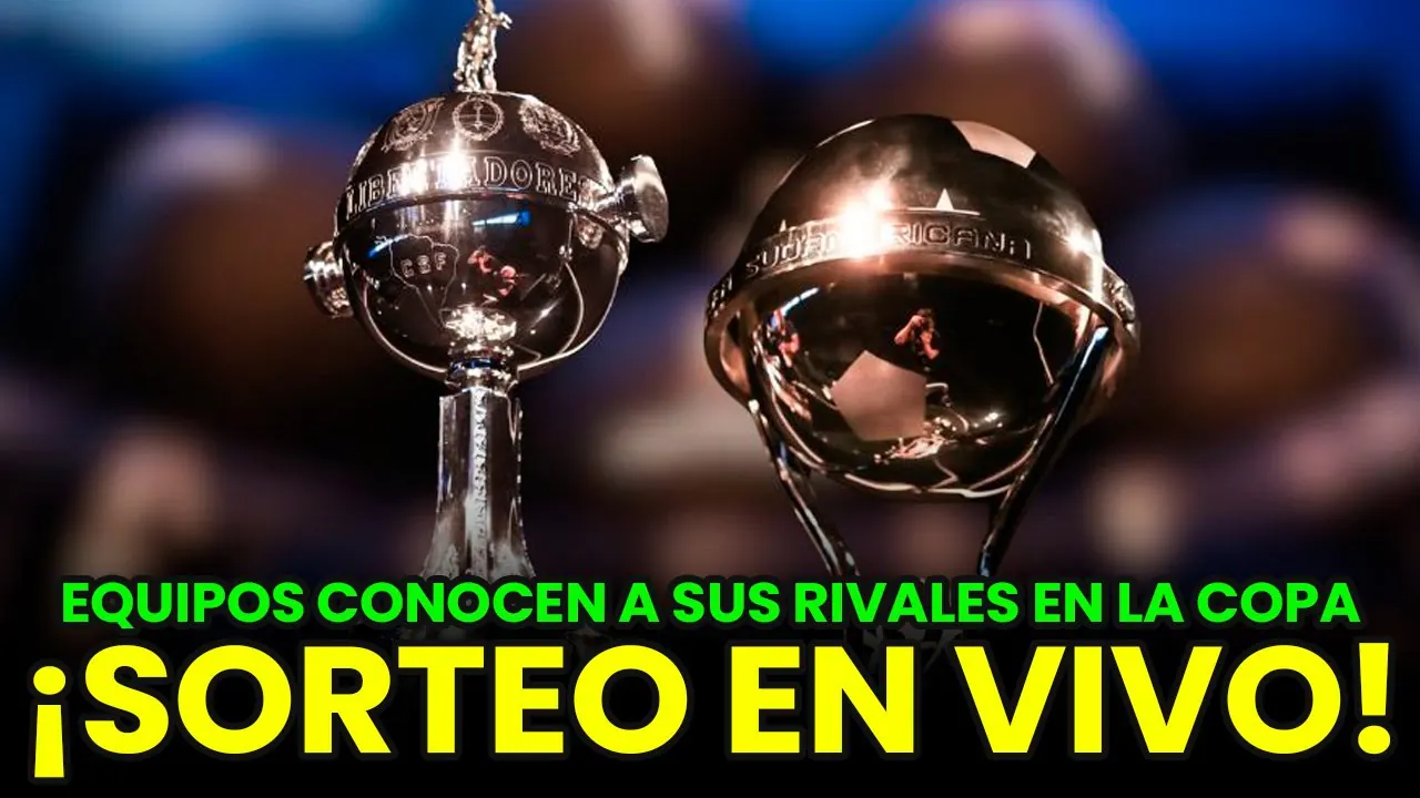 Reproducir: SORTEO 🔴EN VIVO🔴EQUIPOS PERUANOS CONOCEN A SUS RIVALES EN LA COPA LIBERTADORES Y SUDAMERICANA