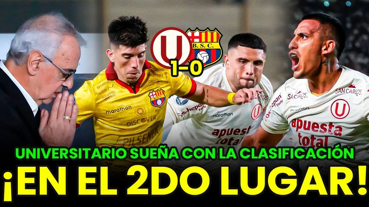 Reproducir: 🔴¡SUEÑA CON LOS OCTAVOS DE FINAL! UNIVERSITARIO VENCIÓ 1-0 A BARCELONA SC POR COPA LIBERTADORES 2025