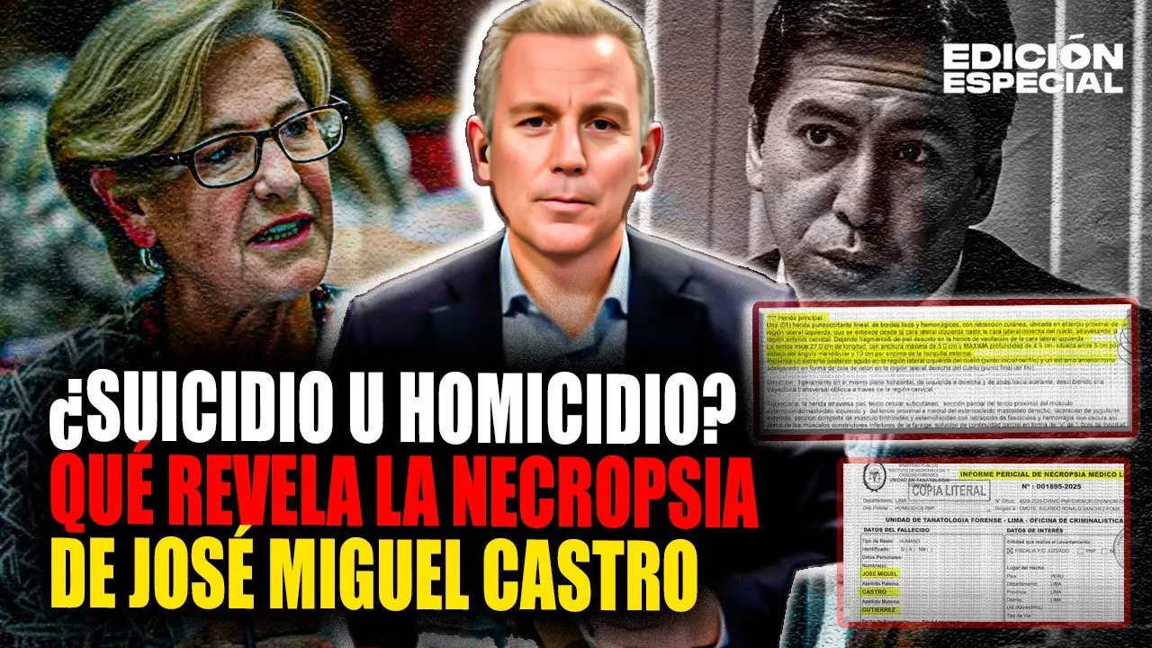 Reproducir: #EnVivo Susana Villarán: Necropsia de José Miguel Castro revela detalles inéditos
