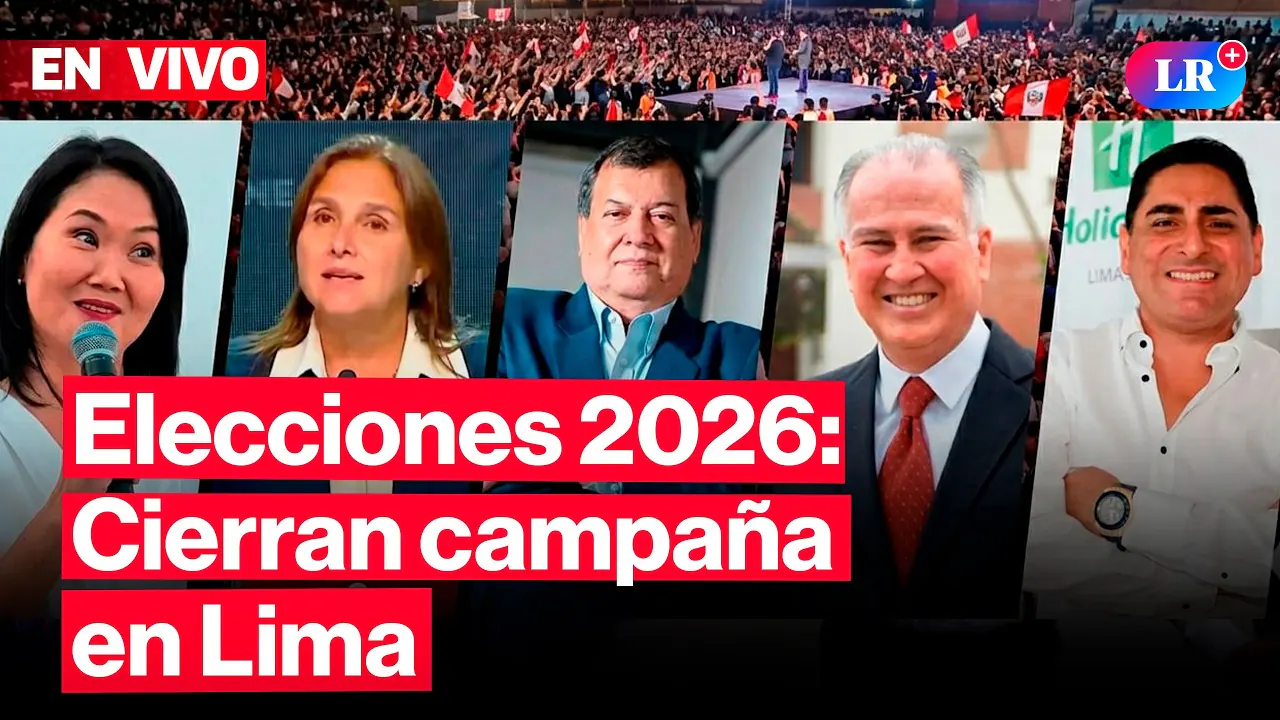 Reproducir: 🔴 Cierres de Campaña Perú 2026: Minuto a Minuto del Final de la Contienda l #EnVivoLR