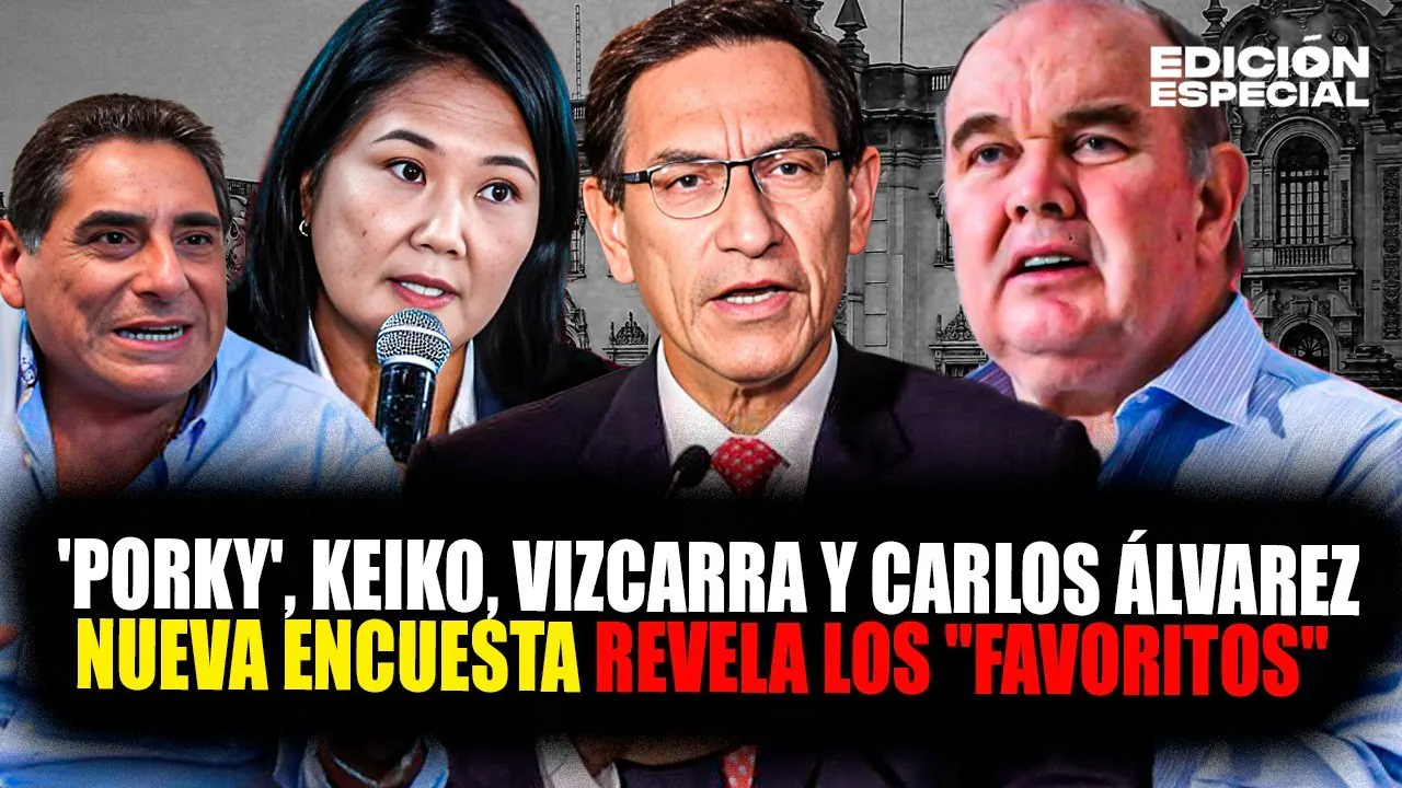 Reproducir: #EnVivo Martín Vizcarra, Keiko Fujimori y Rafael López Aliaga lideran intención de voto