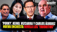 #EnVivo Martín Vizcarra, Keiko Fujimori y Rafael López Aliaga lideran intención de voto