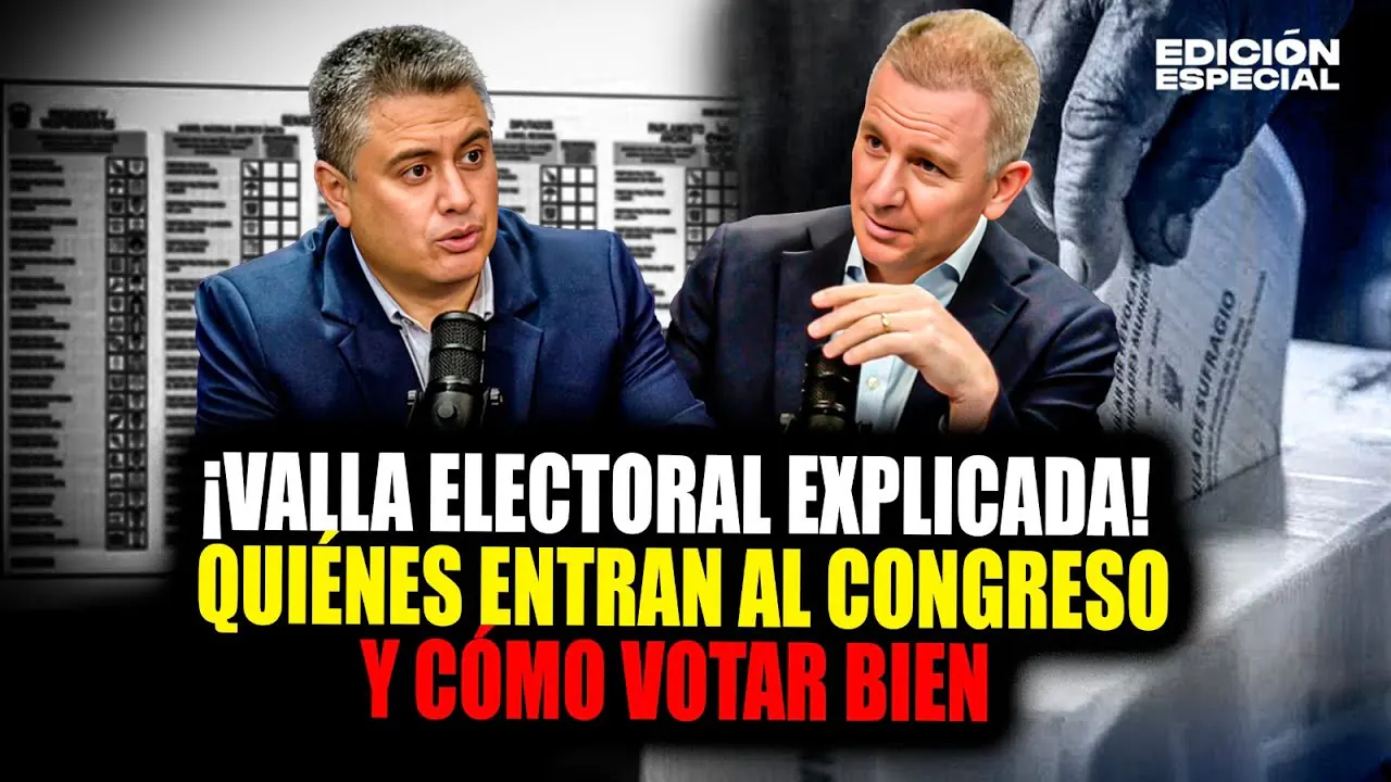 Reproducir: #EnVivo Valla electoral explicada: Quiénes entran al congreso y cómo votar bien