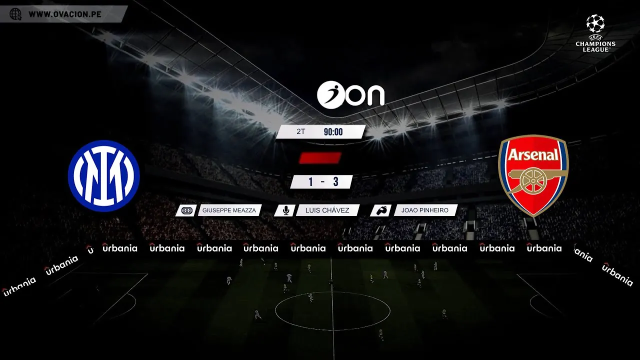 Reproducir: Inter vs Arsenal por RADIO OVACION 🔴 #ENVIVO | CHAMPIONS LEAGUE