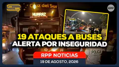 Ataques contra buses interprovinciales: 19 atentados encienden alerta por inseguridad