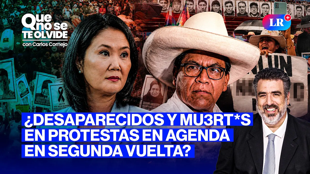 Reproducir: ¿SEGUNDA VUELTA A LA VISTA? ¿QUÉ PROPUESTAS HAY? | QUE NO SE TE OLVIDE CON CARLOS CORNEJO