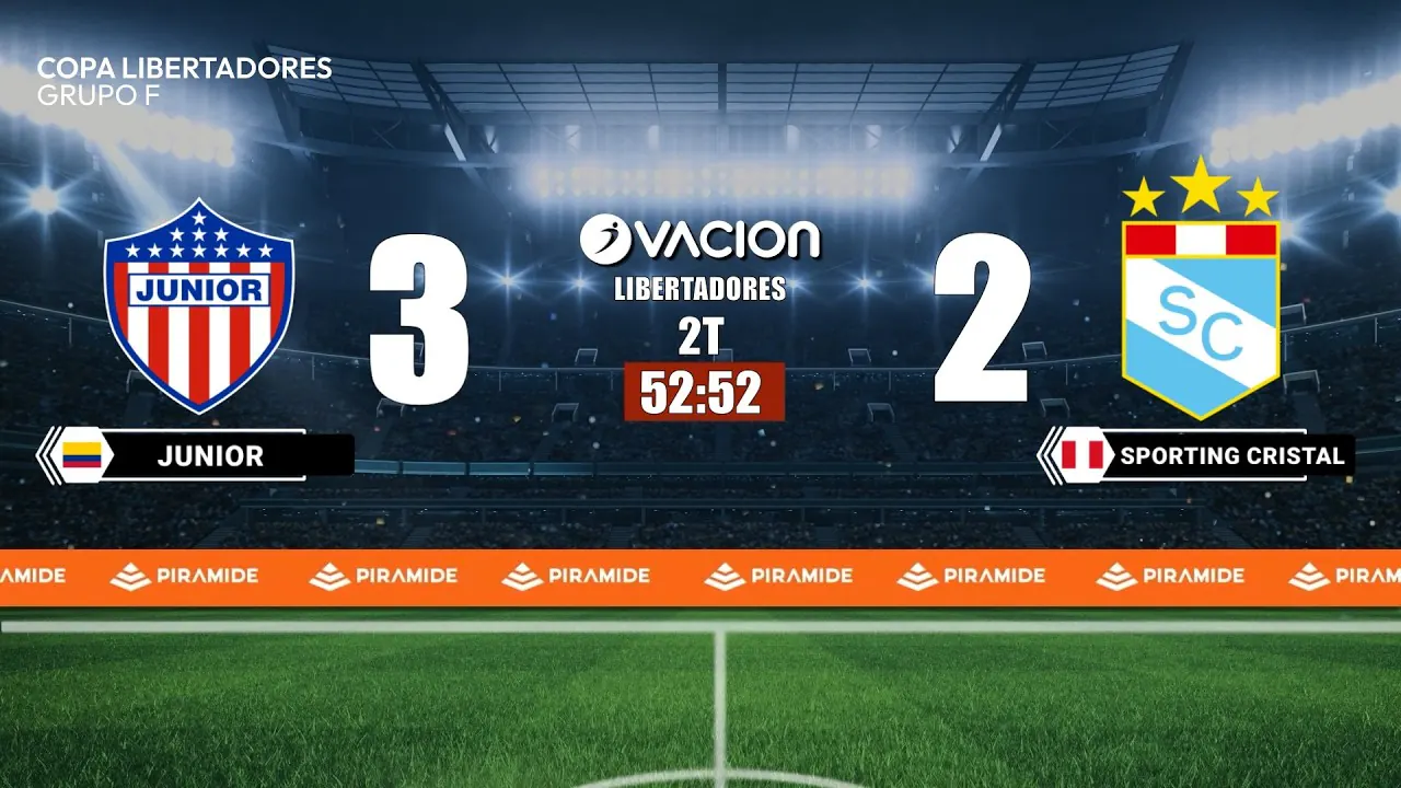 Reproducir: Junior vs Sporting Cristal por RADIO OVACION 🔴 #ENVIVO | COPA LIBERTADORES