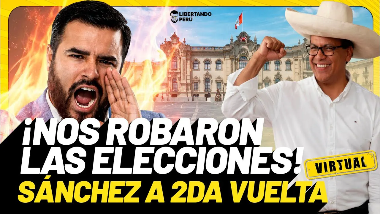 Reproducir: ¡NOS ROBARON LAS ELECCIONES! ROBERTO SÁNCHEZ VIRTUALMENTE EN SEGUNDA VUELTA | ¡DEFIENDE EL VOTO!