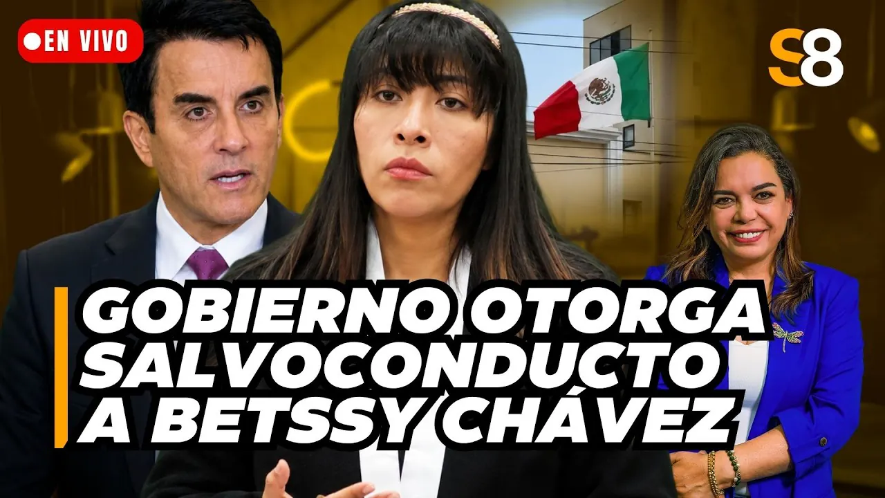 Reproducir: 🟡 BETSSY CHÁVEZ VIAJA A MÉXICO TRAS RECIBIR SALVOCONDUCTO DEL GOBIERNO  | S8