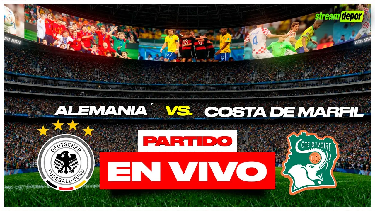 Reproducir: ALEMANIA VS COSTA DE MARFIL EN VIVO | MUNDIAL 2026 MINUTO A MINUTO | Stream Depor