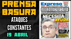 PRENSA BASUR4 ATACA A LA PRIMERA DAMA LILIA PAREDES Y A CUALQUIER OPOSITOR DEL FUJIMORISMO - 19 ABR
