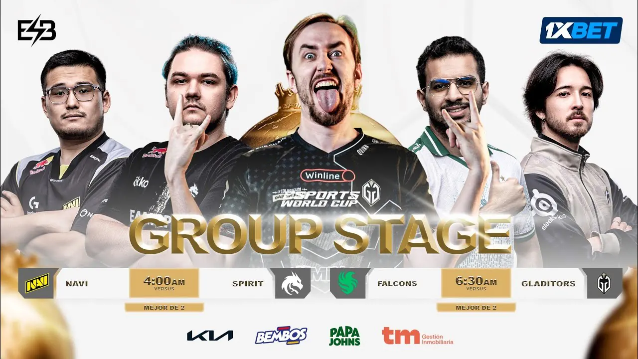 Reproducir: GLADIATORS vs FALCONS | Esports World Cup - GROUP STAGE