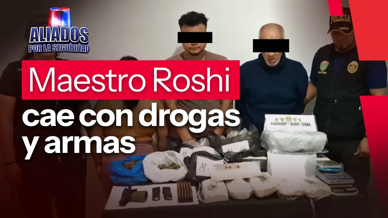 Reproducir: Maestro Roshi cae con drogas y armas en Carabayllo | "Aliados por la seguridad" EN VIVO, hoy 26/8/26