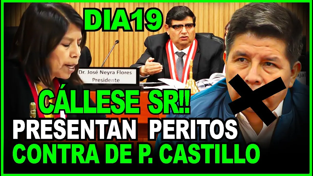 Reproducir: PEDRO CASTILLO! EMPIEZAN LAS PERICIAS  EN JUICIO "FARSA" DIA19