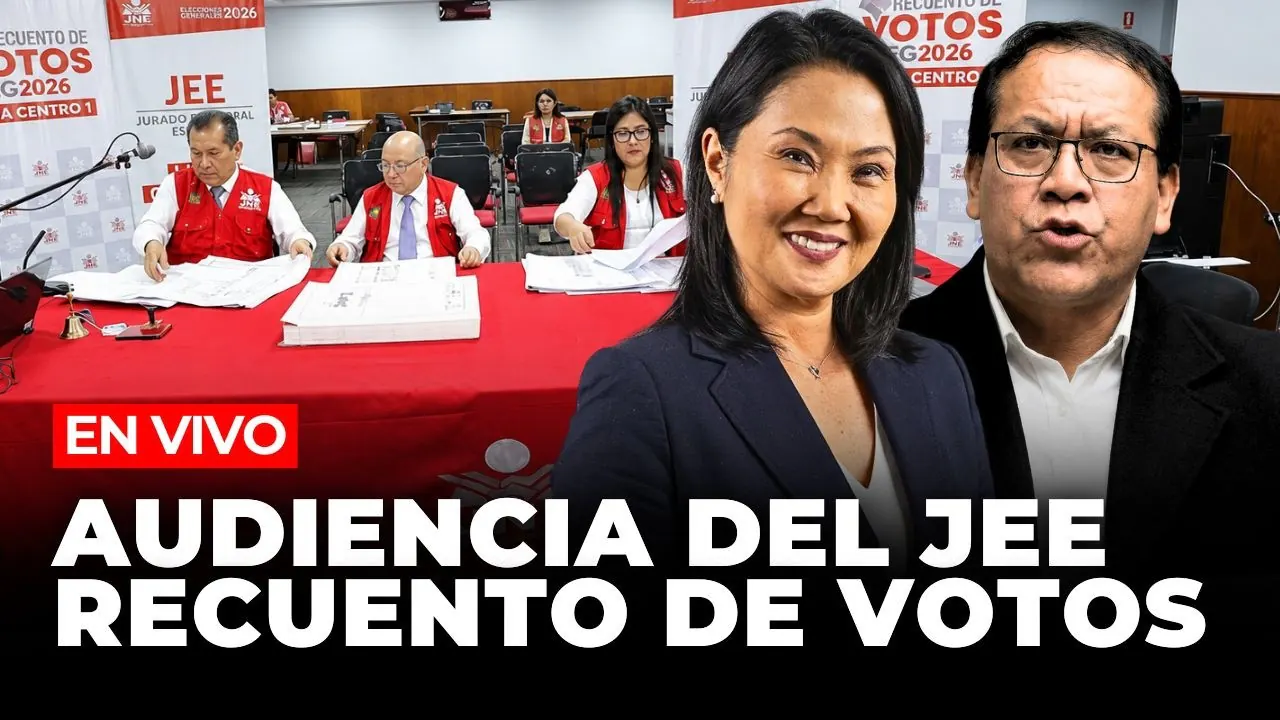Reproducir: 🔴 EN VIVO: RECUENTO DE VOTOS DEL JEE | RESULTADOS SEGUNDA VUELTA 2026 | 18 DE JUNIO | El Comercio