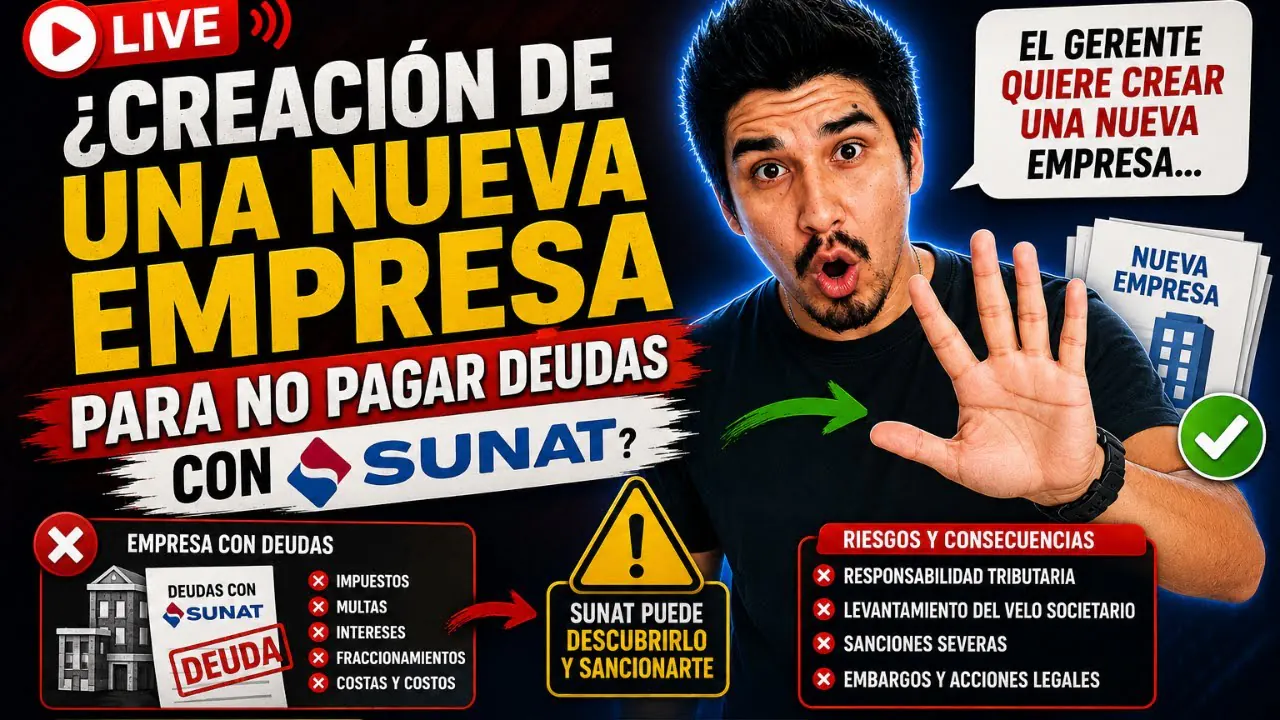 Reproducir: Creación de una Nueva Empresa - Tengo deudas con SUNAT
