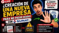 Creación de una Nueva Empresa - Tengo deudas con SUNAT