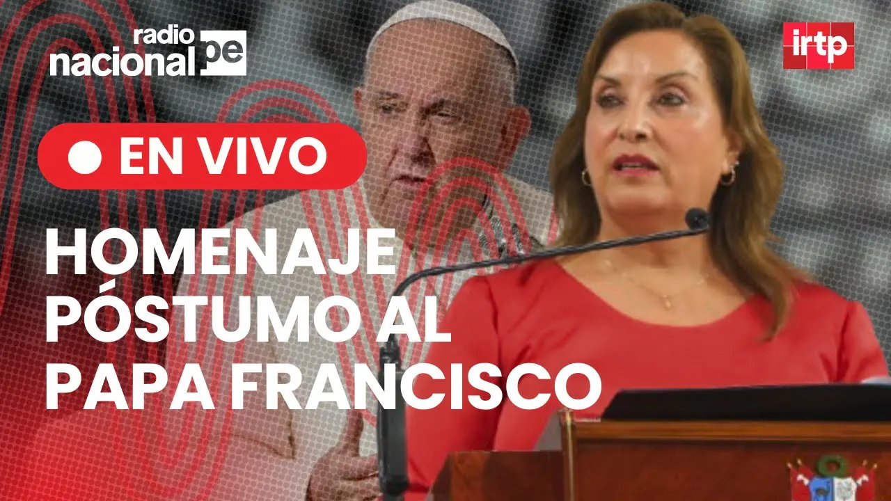 Reproducir: Presidenta Dina Boluarte rinde homenaje póstumo al papa Francisco en Palacio de Gobierno