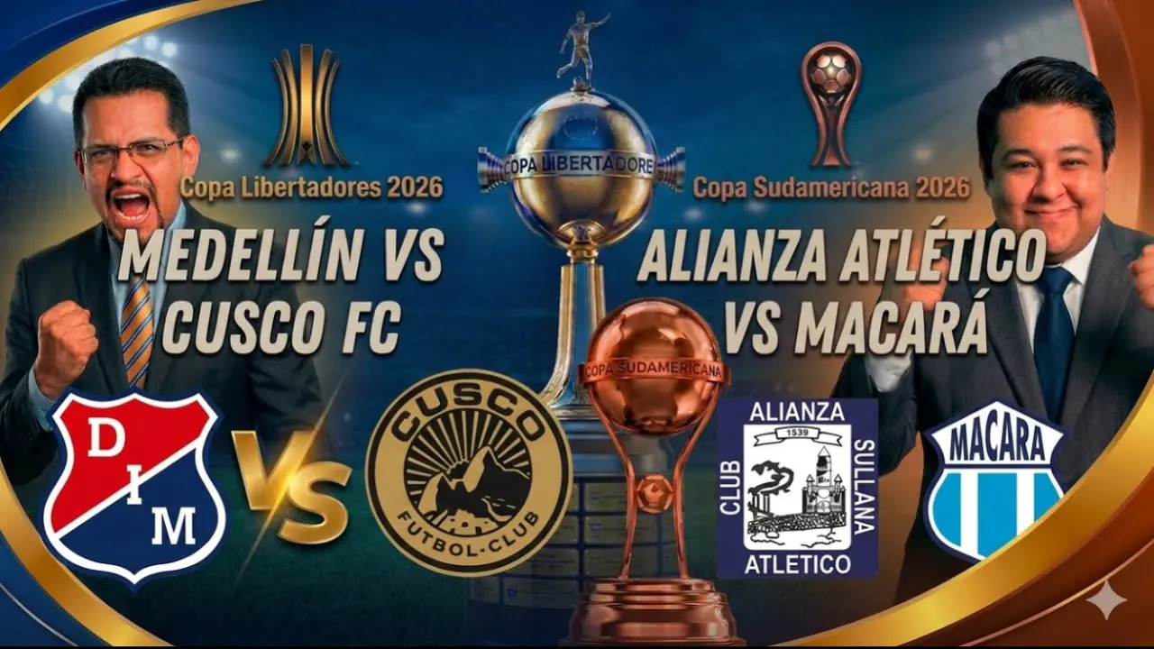 Reproducir: 🔴 🔵 🏆 ✅ COPA LIBERTADORES Y SUDAMERICANA EN VIVO | MEDELLÍN VS CUSCO Y ALIANZA ATLÉTICO VS MACARÁ