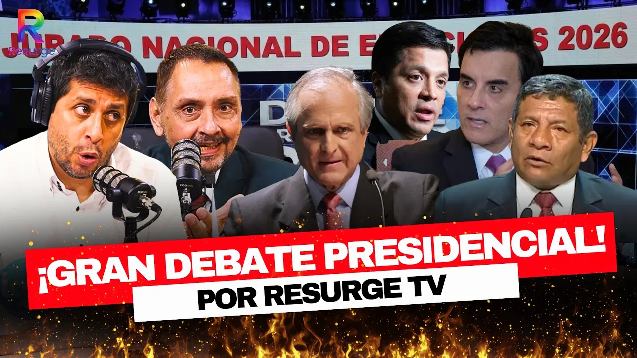 Reproducir: 🔥DEBATE PRESIDENCIAL JNE POR RESURGE TV | 4 DE ABRIL