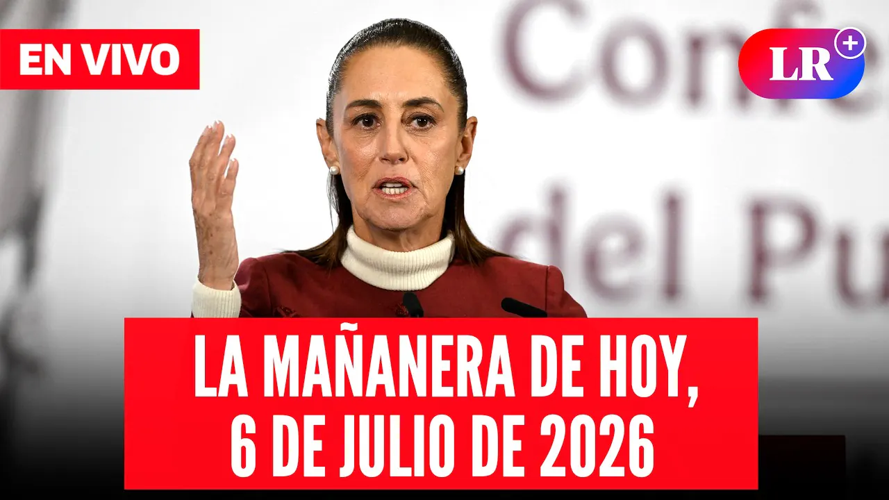 Reproducir: 🔴 Claudia Sheinbaum EN VIVO en la Mañanera de HOY, 06 de julio de 2026 | #LR