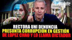 #EnVivo Rectora de la UNI llama dictador a López Chau y denuncia presunta corrupción en su gestión