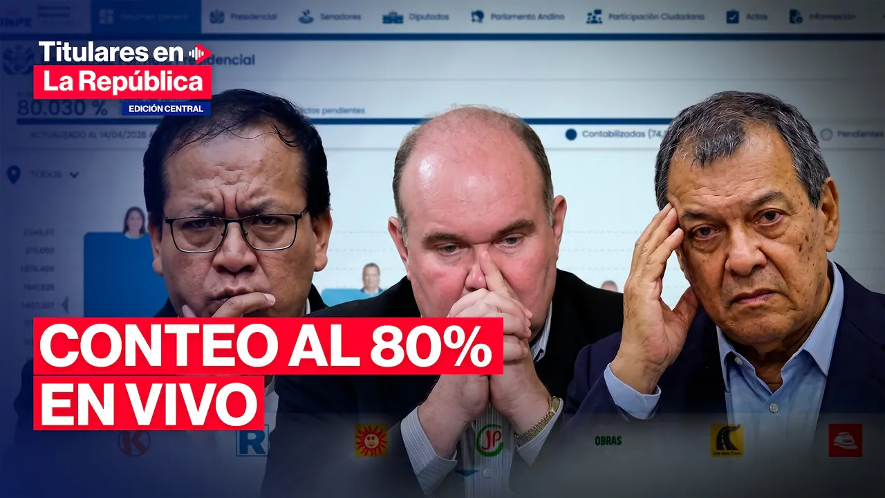 Reproducir: 🔴 ELECCIONES 2026 EN VIVO: RESULTADOS de la ONPE se acercan al final #TLR
